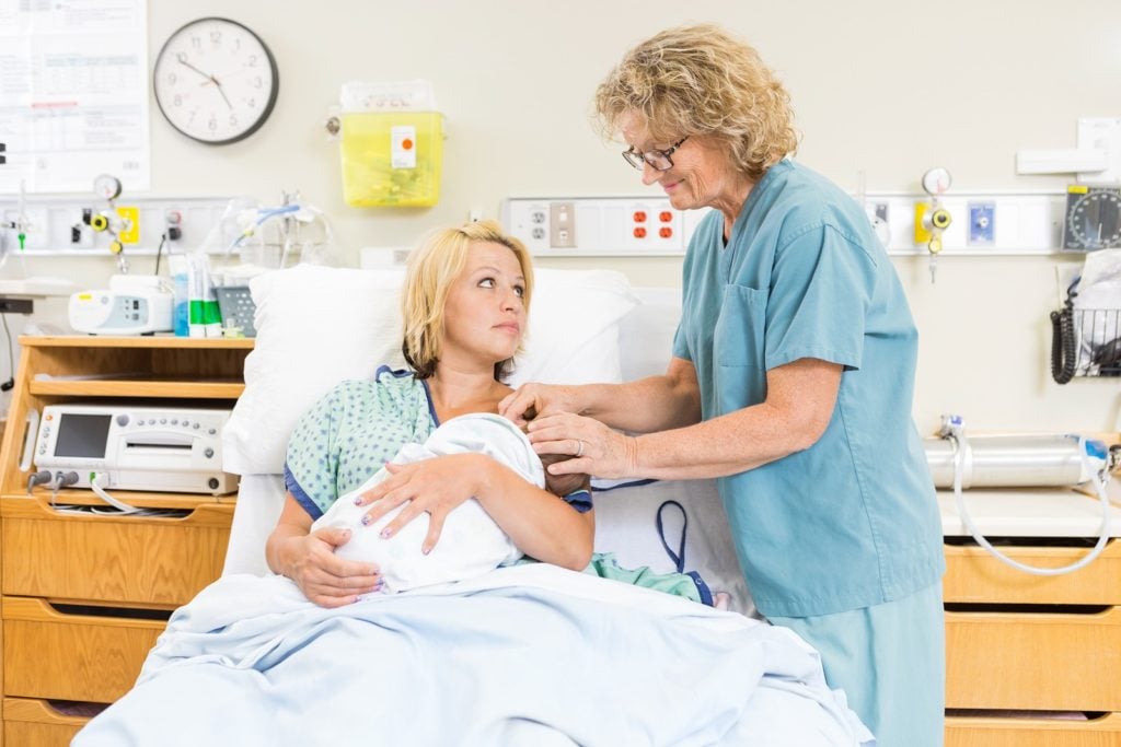 postpartum nursing gown