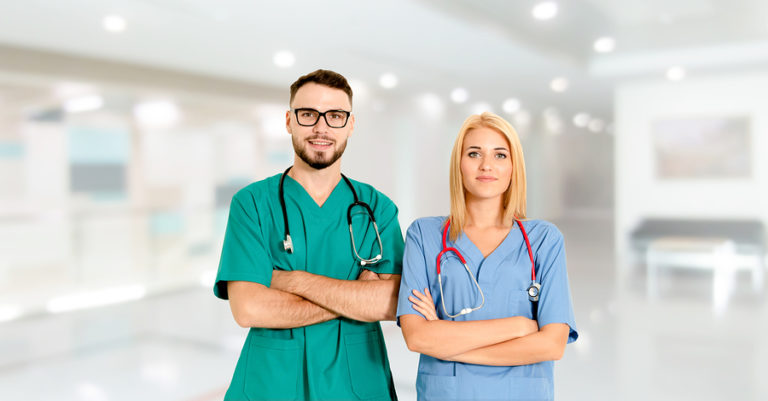 RN working with LPN