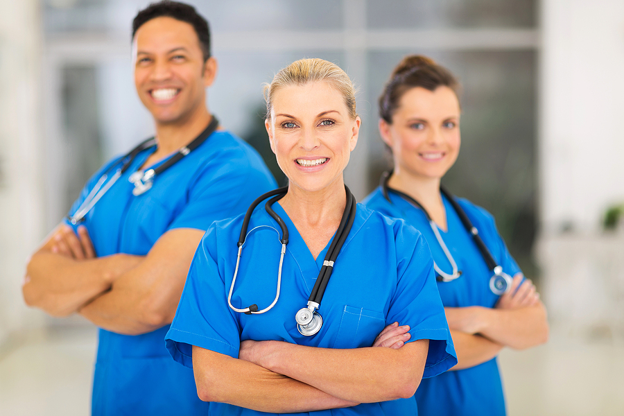 Nurse Leader with 2 other nurses