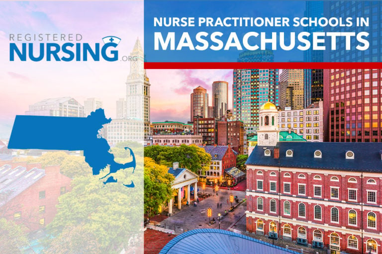 Picture created to represent nurse practitioner schools in Massachusetts.