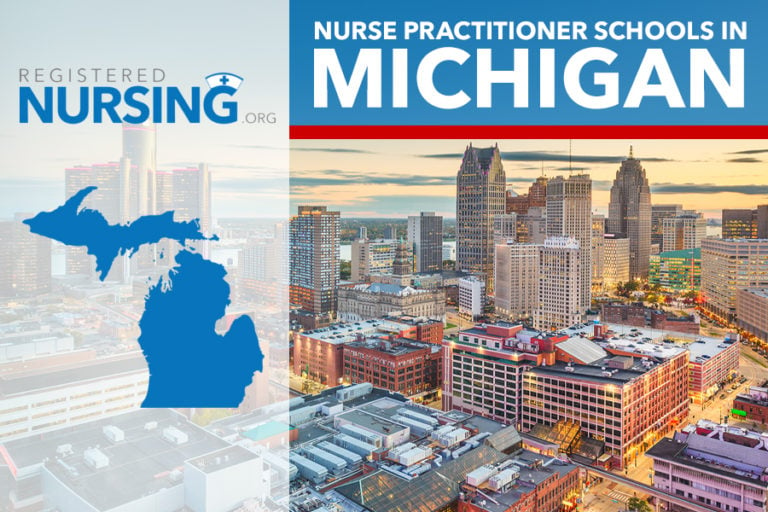 Picture created to represent nurse practitioner schools in Michigan.