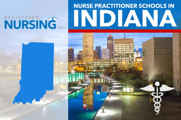 Picture created to represent nurse practitioner schools in Indiana.