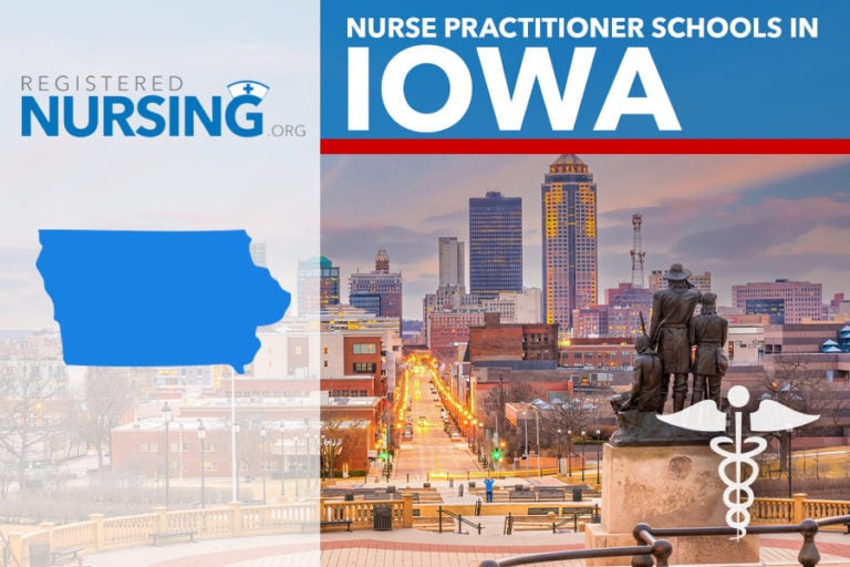 Picture created to represent nurse practitioner schools in Iowa.