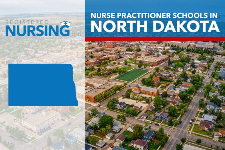 Picture created to represent nurse practitioner schools in North Dakota.