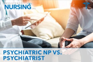 Psychiatric Nurse Practitioner with patient