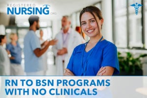 Nursing student in RN to BSN program with no clinicals
