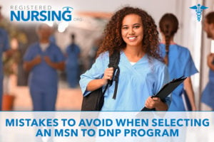 Nursing student enrolled in an MSN to DNP program