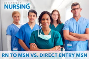 Nursing students enrolled in MSN degree programs
