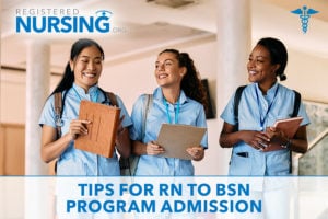 Nurses applying to RN to BSN degree programs together