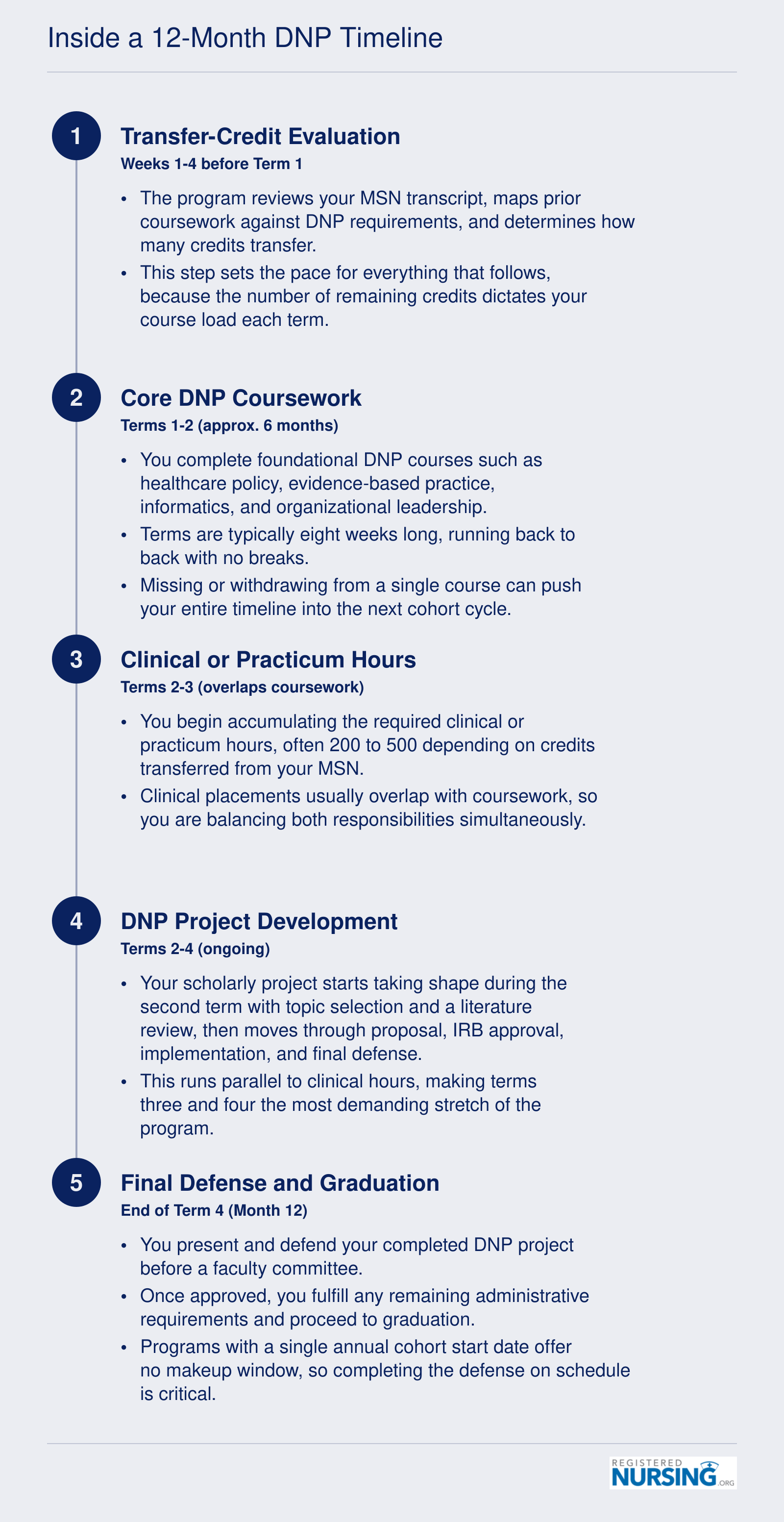Inside a 12-Month DNP Timeline
