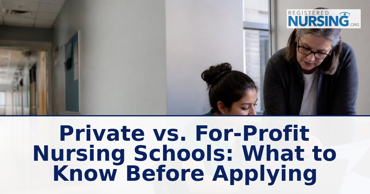 Nonprofit vs. For-Profit Nursing Schools: Key Differences