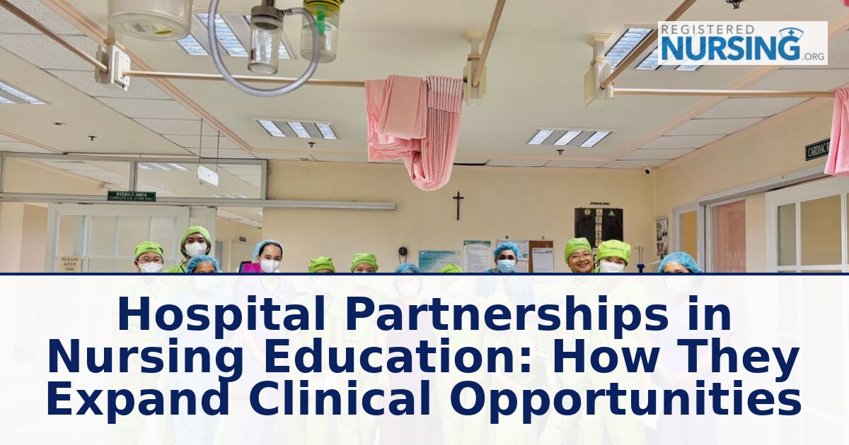 Hospital Partnerships in Nursing: Models & Benefits