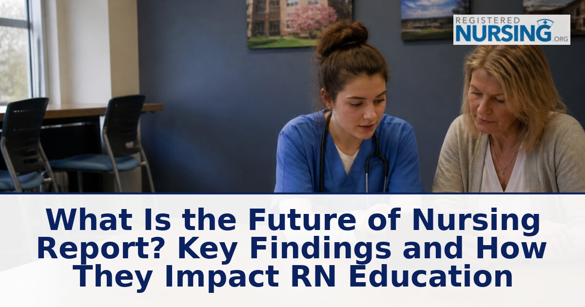 Future of Nursing Report: 2026 RN Education Impact Guide