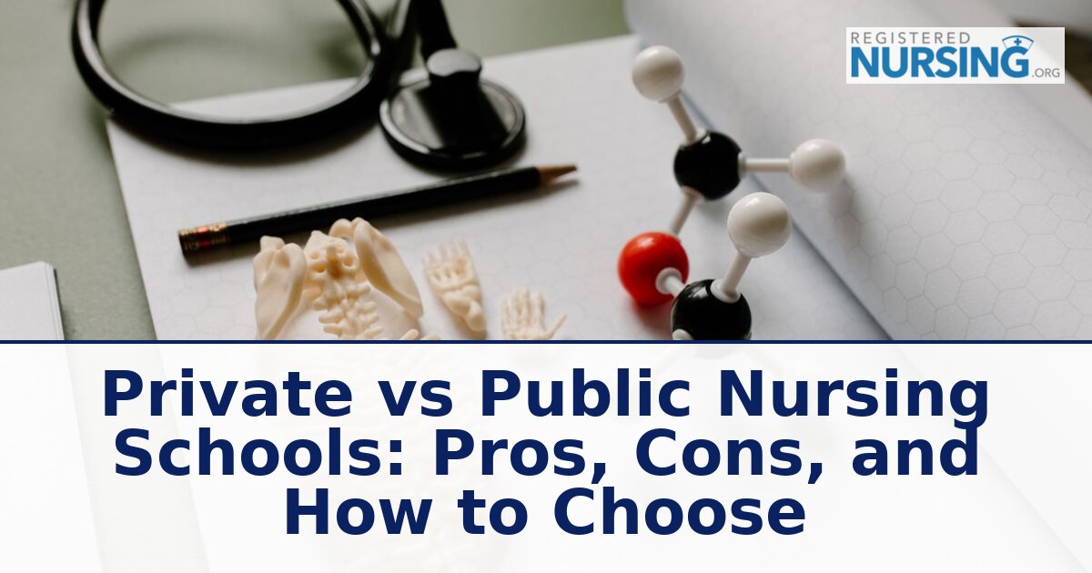 Private vs Public Nursing School: Which Is Right for You?
