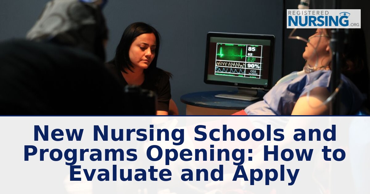 How to Evaluate New Nursing Programs in 2026 and Apply