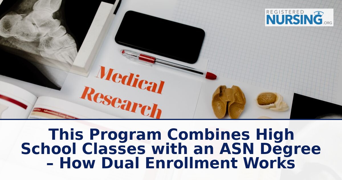 High School Nursing Dual Enrollment: How ASN Credit Works