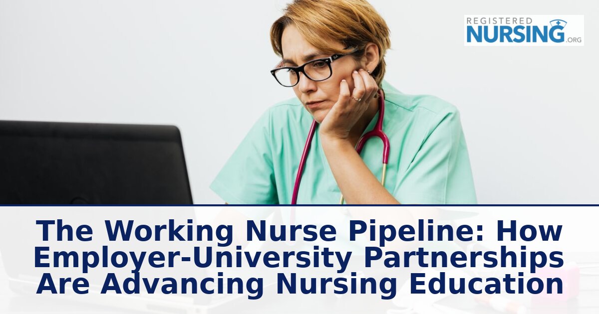 Working Nurse Pipeline: Employer-University Nursing Partnerships