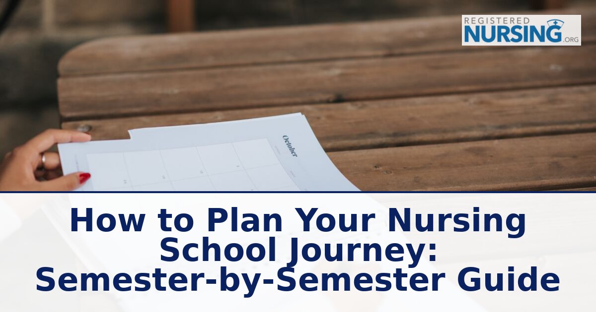 Nursing School Semester-by-Semester Planning Guide