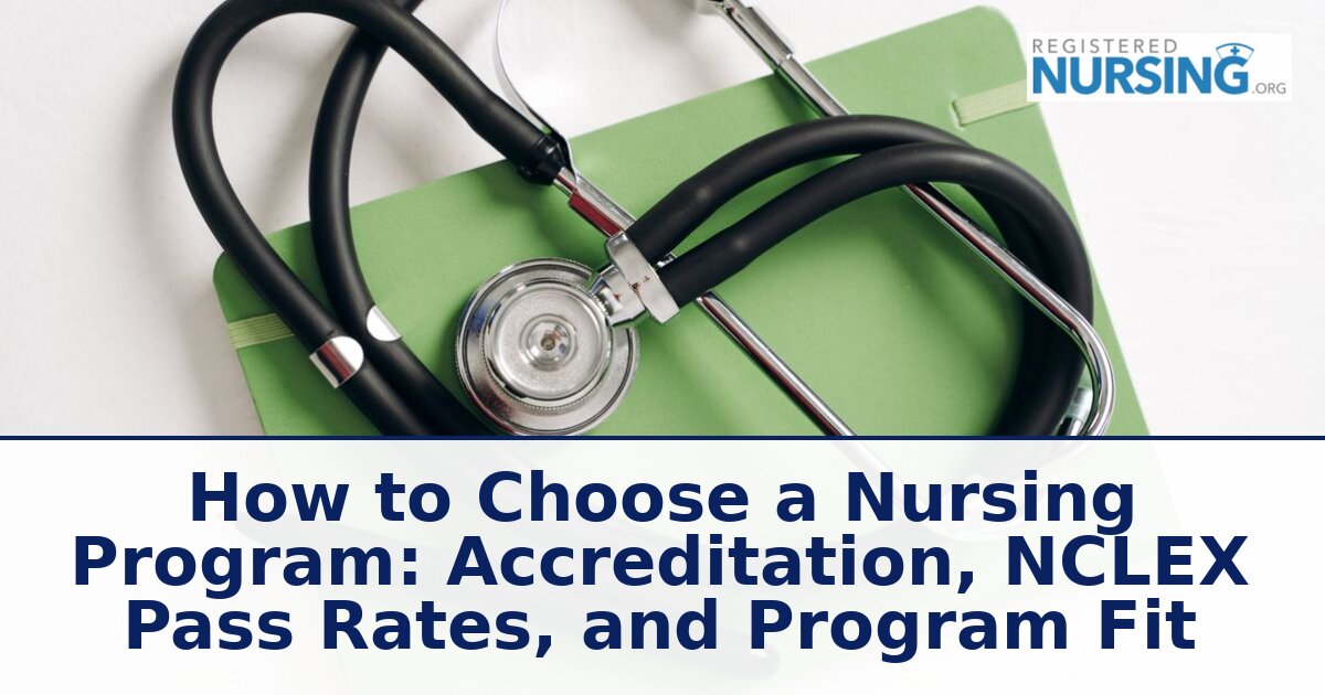 How to Choose a Nursing Program: Accreditation & NCLEX Guide