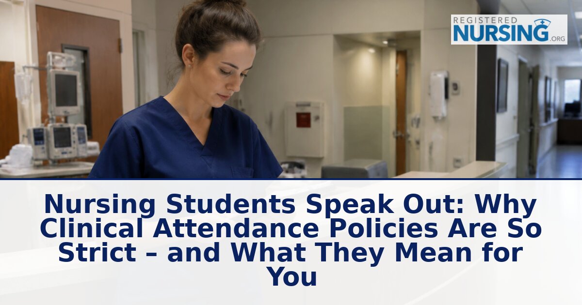 Clinical Attendance Policy Nursing School: Why So Strict