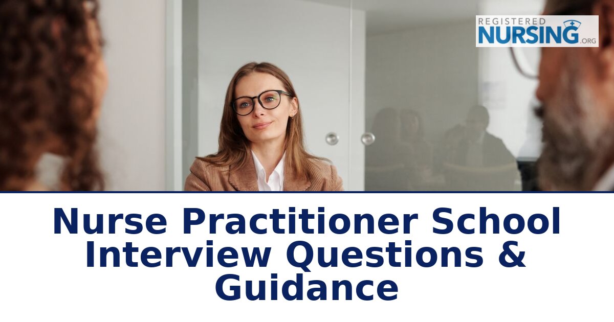 NP School Interview Questions & Answers (2026 Guide)