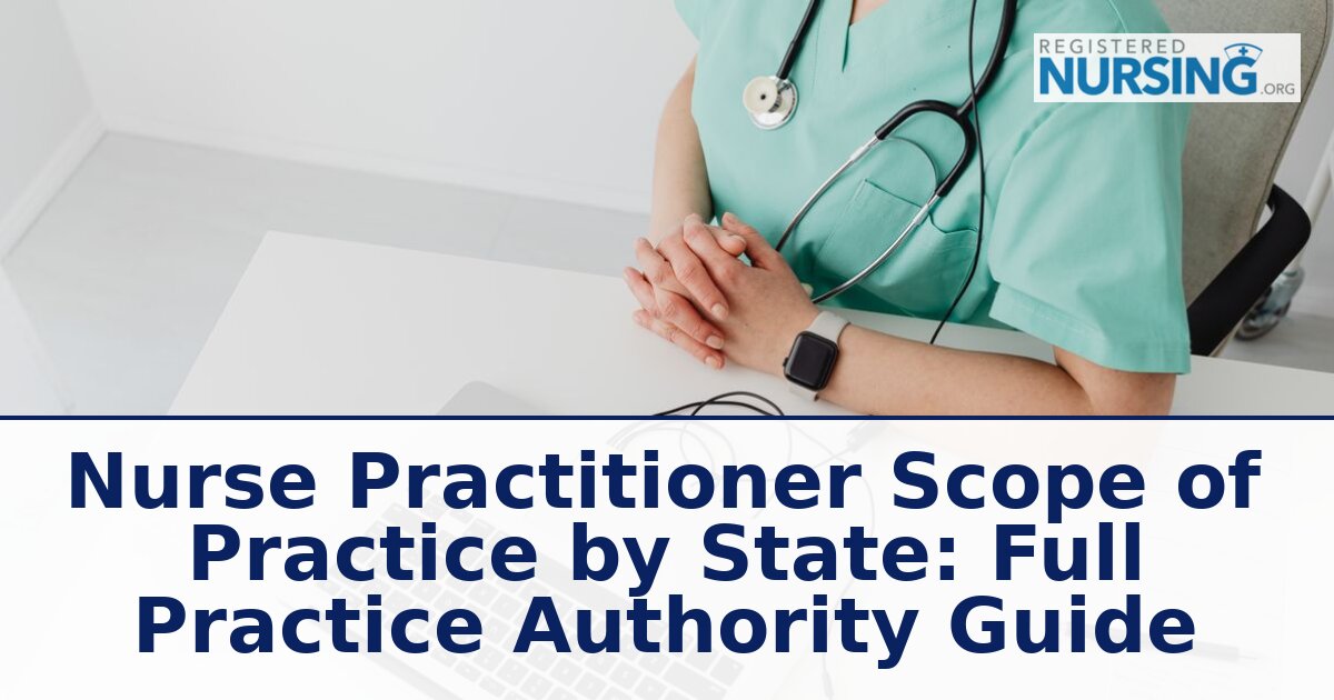 Nurse Practitioner Scope of Practice by State: Full Practice Authority Guide