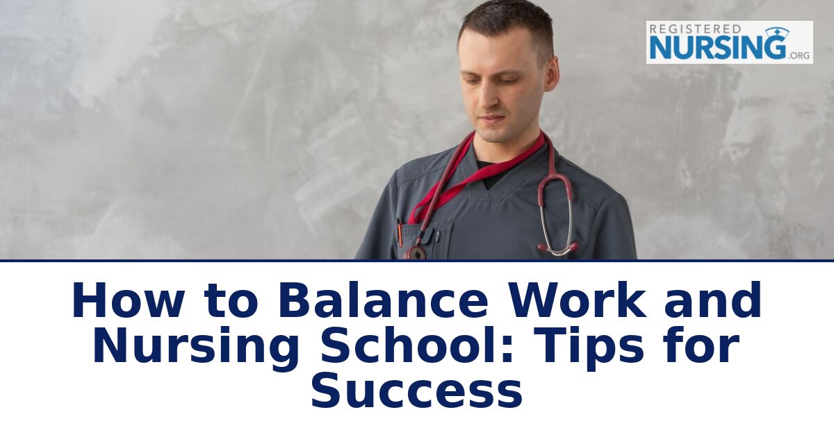 Working While in Nursing School: How to Balance It All