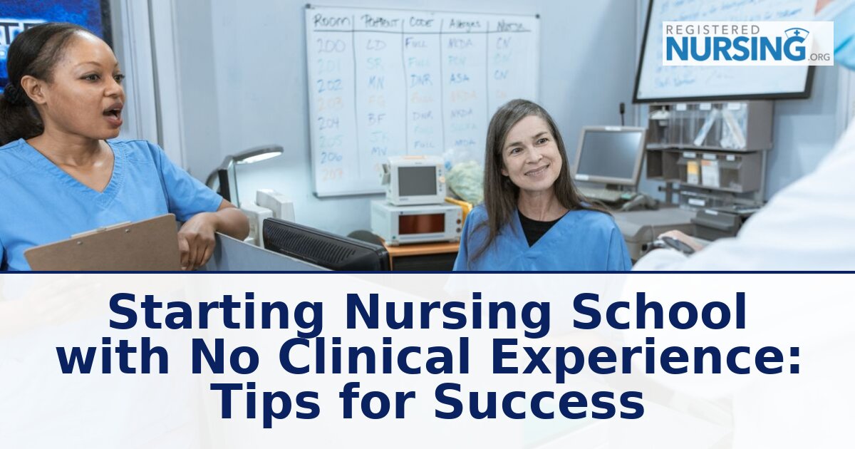 Starting Nursing School with No Clinical Experience (2026)