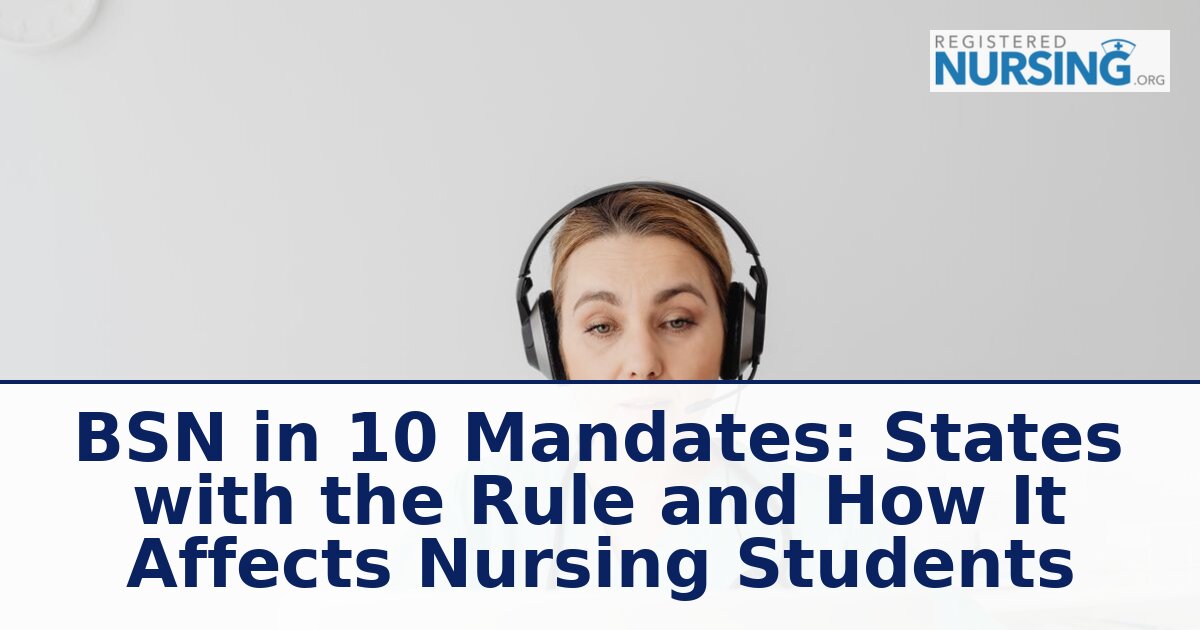 BSN in 10: States, Exemptions & RN-to-BSN Guide (2026)